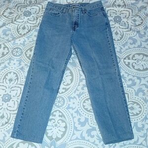 Tommy Hilfiger Denim Jeans Straight Leg Vintage Faded Blue Wash High Rise Size 8